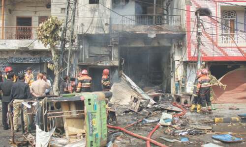 Five killed in blast at LPG decanting point in Lahore Five killed in blast at LPG decanting point in Lahore