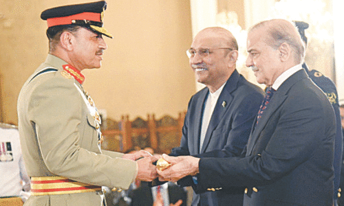 President, PM decorate COAS Munir with rank of field marshal