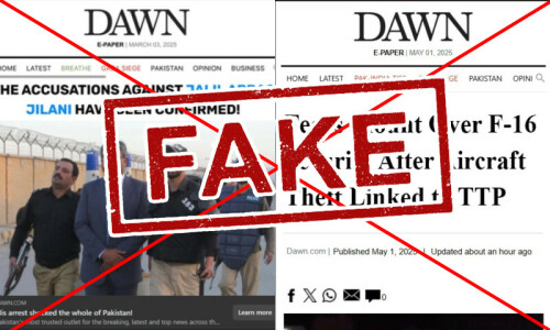 Doctored screenshots posing as DAWN circulate on social media — here’s how you can verify Doctored screenshots posing as DAWN circulate on social media — here’s how you can verify