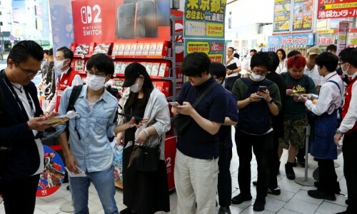 Gamers line up for Nintendo Switch 2 on launch day