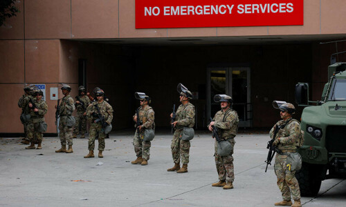 Troops sent by Trump reach protest-hit Los Angeles over governor&rsquo;s wishes