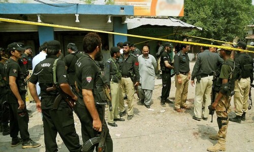 3 terrorists killed, one cop martyred in gun battle with Lakki Marwat police, local peace committee 3 terrorists killed, one cop martyred in gun battle with Lakki Marwat police, local peace committee