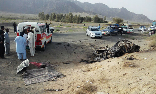 Kech blast leaves tribal elder, son dead