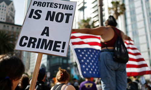 Trump says Los Angeles &lsquo;safe and sound&rsquo; for two nights after protests