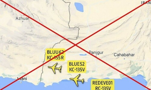 Fact check: Viral flight map showing Pakistan allowing US flights near sensitive spots on Iran border is fake