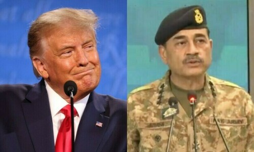Army chief joins Trump for &lsquo;historic&rsquo; White House lunch