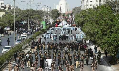 Over 5,500 police personnel deployed across Karachi for 8th Muharram processions today