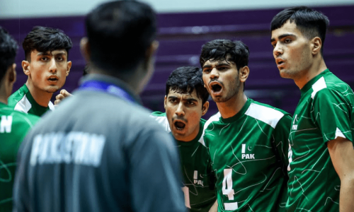 Pakistan beat Chinese Taipei at Asian U-16 volleyball Pakistan beat Chinese Taipei at Asian U-16 volleyball