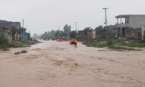 Medium-level flood at Punjab&rsquo;s Kalabagh and Chashma on Indus River due to monsoon rains