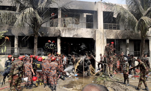 At least 20 killed, 171 injured as Bangladesh air force plane crashes into college campus