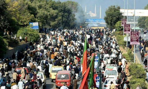 Islamabad courts sentence 13 PTI supporters to 6 months in jail over Nov protests