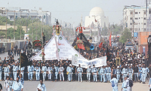 Security heightened for Ashura processions across Sindh