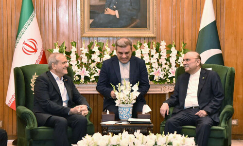 Pakistan, Iran vow to further boost ties during President Pezeshkian’s visit