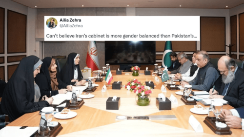 A picture of a meeting between Pakistani and Iranian officials is making people mad — for good reason