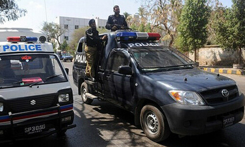 Terrorism case registered after attack on Karachi police check post Terrorism case registered after attack on Karachi police check post