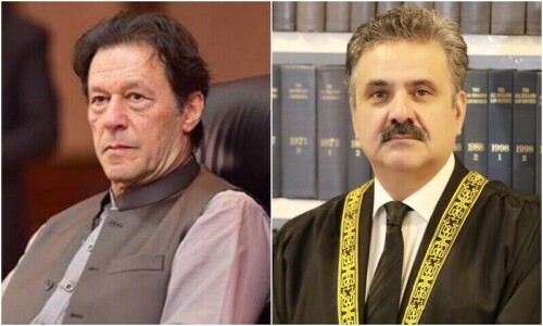 CJP Afridi puts onus on prosecution in Imran’s bail denial appeal CJP Afridi puts onus on prosecution in Imran’s bail denial appeal