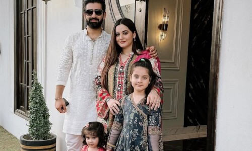 Aiman Khan and Muneeb Butt announce the birth of their third daughter, Naimal
