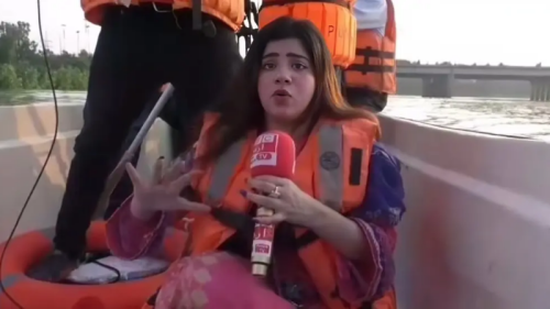 That viral flood reporter doesn’t work for BBC, she works for Bhai Bhai Channel