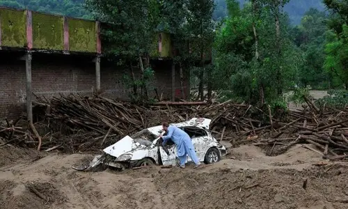 Flash flood damages property, crops in Chitral