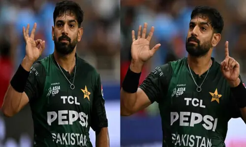 آوازیں کسنے والے بھارتی شائقین کو حارث رؤف کا کرارہ جواب