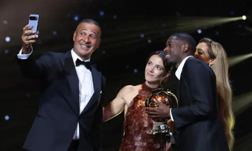 PSG winger Dembele beats Barcelona&rsquo;s Yamal to Ballon d&rsquo;Or as Spain&rsquo;s Bonmati retains women&rsquo;s award