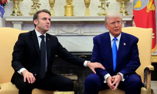 French President Macron says Trump &lsquo;on the same page&rsquo; over West Bank annexation