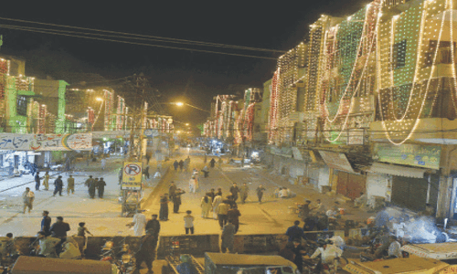 Pindi gives festive look ahead of Eid Miladun Nabi