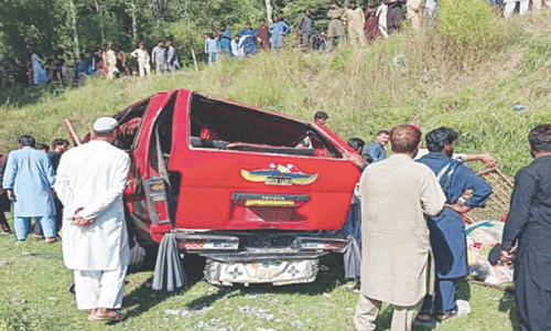 Three killed, 15 hurt as van plunges into ravine Three killed, 15 hurt as van plunges into ravine