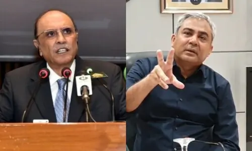 Zardari calls Naqvi to Karachi as Sindh-Punjab row heats up; PPP stages walkout from NA, Senate