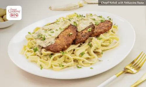 K&N&rsquo;s SmartCooking Recipes: Chapli Kabab with Fettuccine Pasta