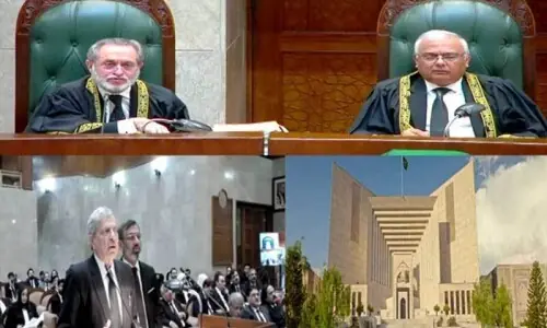 SC Constitutional Bench mulls formation of full court while hearing pleas against 26th Amendment SC Constitutional Bench mulls formation of full court while hearing pleas against 26th Amendment