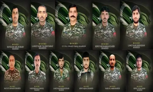 Lt col, major among 11 personnel martyred in KP’s Orakzai IBO: ISPR