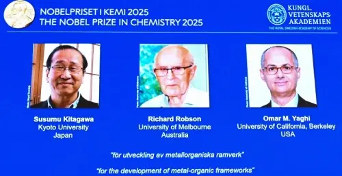 Palestinian-origin Yaghi among trio to win Nobel chemistry prize for work on &lsquo;Hermione&rsquo;s handbag&rsquo; materials