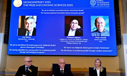 Trio win Nobel economics prize for work on innovation, growth and ‘creative destruction’ Trio win Nobel economics prize for work on innovation, growth and ‘creative destruction’