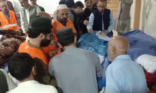 15 of a family dead, 8 injured as truck overturns in Swat: rescue service