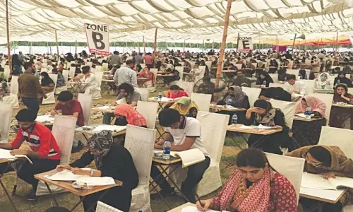 Medical entrance exam across country today