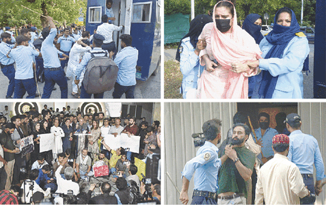 Uproar after police rampage at capital&rsquo;s press club