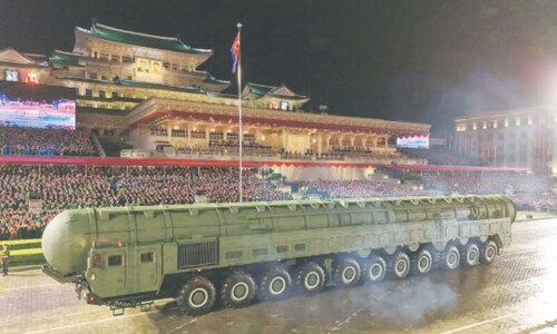 North Korea shows off &lsquo;most powerful&rsquo; missile