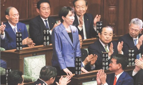 Sanae Takaichi becomes Japan&rsquo;s first woman PM
