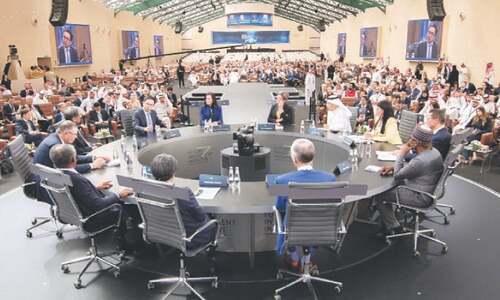Saudi Arabia hosts world&rsquo;s business elite with eyes on gigaprojects, AI
