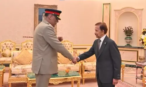 CJCSC General Shamshad expresses commitment to strengthening defence cooperation with Brunei