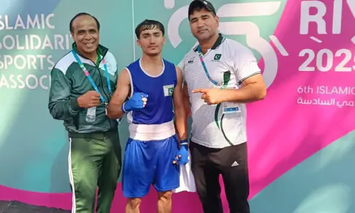 Islamic Solidarity Games: Boxer Qudrat Ullah qualifies for semifinals, guarantees Pakistan’s second medal Islamic Solidarity Games: Boxer Qudrat Ullah qualifies for semifinals, guarantees Pakistan’s second medal