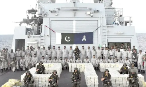 Pakistan Navy seizes over 2,000kg of crystal meth worth nearly $130m in Arabian Sea drug bust Pakistan Navy seizes over 2,000kg of crystal meth worth nearly $130m in Arabian Sea drug bust