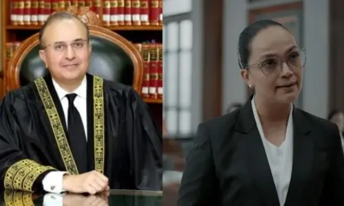 ڈراما ’کیس نمبر 9‘ کے یوٹیوب ورژن سے 26ویں آئینی ترمیم اور جسٹس منصور علی شاہ کا سین حذف