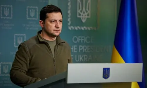Zelensky says he won&rsquo;t end war on Russian terms