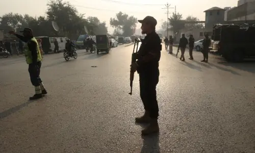 Hunt underway for facilitators after Peshawar FC HQ attack