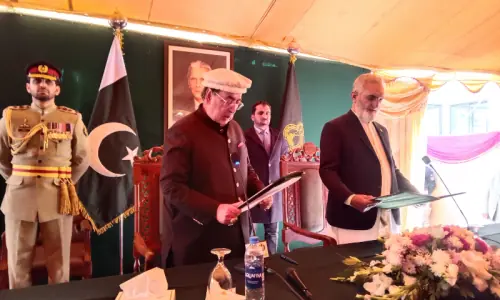 Retired judge Yar Muhammad sworn in as GB caretaker chief minister