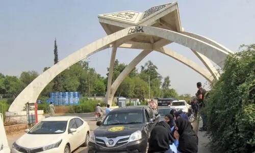 Protest against enforced disappearance of QAU student enters third day in Islamabad