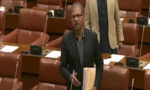 Govt assures Imran &lsquo;in good health&rsquo; amid noisy protest in Senate