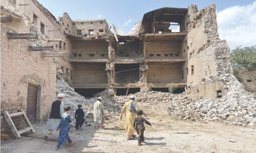 Traditional fort-like houses in Tirah valley in shambles Traditional fort-like houses in Tirah valley in shambles